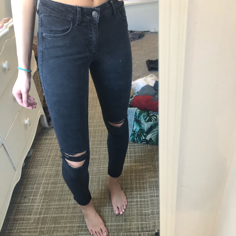 High Waisted Black Jeans